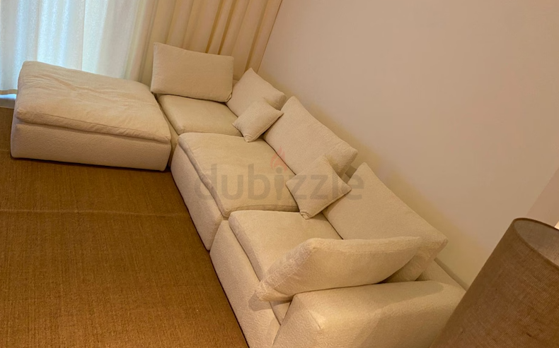 luxury brand new condition removal sofa cream colour