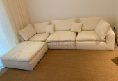 luxury brand new condition removal sofa cream colour