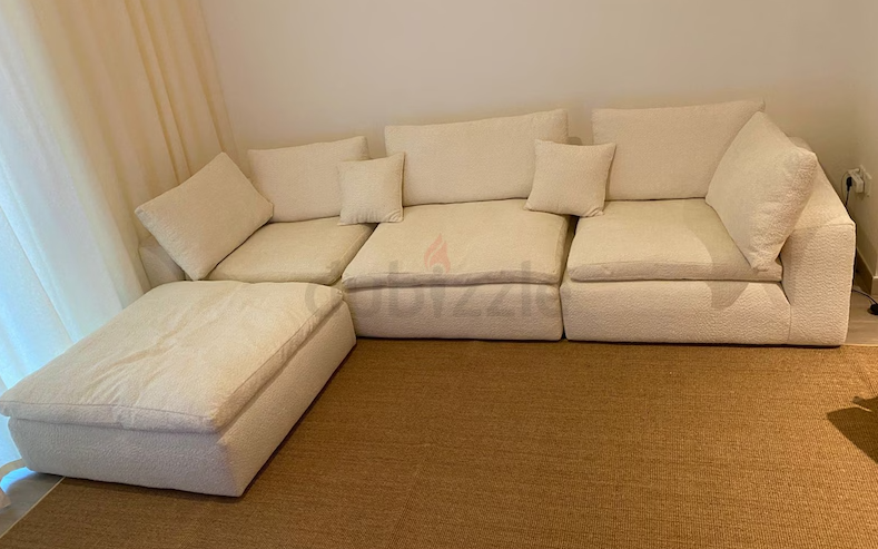 luxury brand new condition removal sofa cream colour