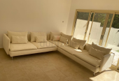 corner sofa cream colour brand new condition