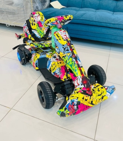 Four-Wheeled Electric Drift Scooter For Kids | LED Lights | Bluetooth Speaker | Handbrake