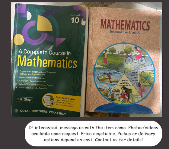 Maths textbook and Guide Grade 10 CBSE