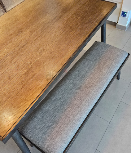 Dining table bench