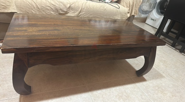 Solid wood coffee table for immediate sale