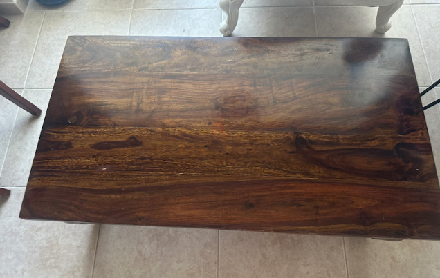 Solid wood coffee table for immediate sale