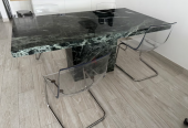 Custom made marble dining table 4 – 6 seater