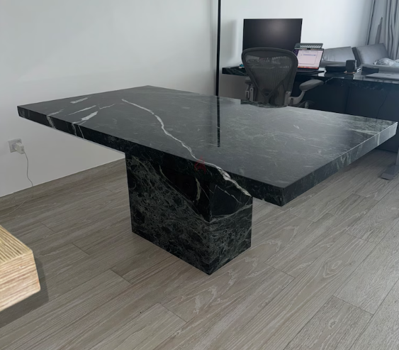 Custom made marble dining table 4 – 6 seater