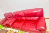 Genuine 3 seater leather sofa for sale