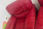 Genuine 3 seater leather sofa for sale