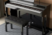 MegArya Digital Piano With Heavy Hammer Electric Piano Color: Glossy Black