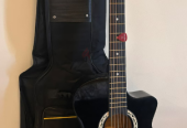 Guitar acoustic Meg Arya brand with cover