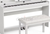 White Digital Piano 88 Hammer Action Keyboard