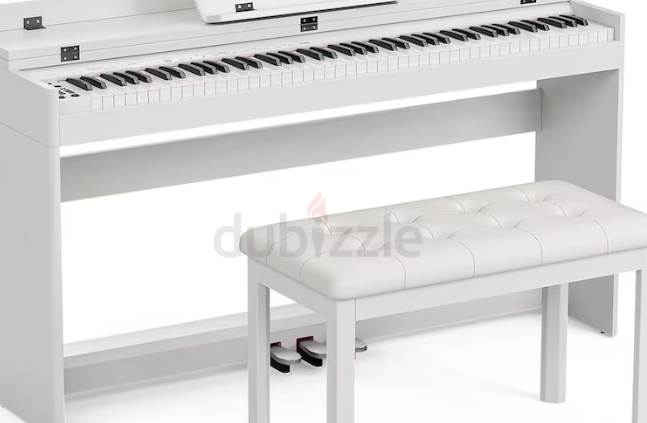 White Digital Piano 88 Hammer Action Keyboard