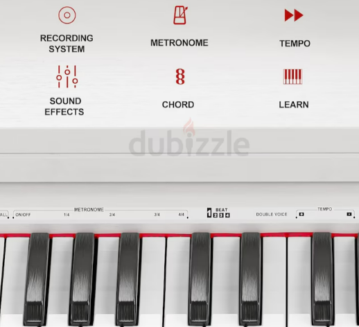 White Digital Piano 88 Hammer Action Keyboard