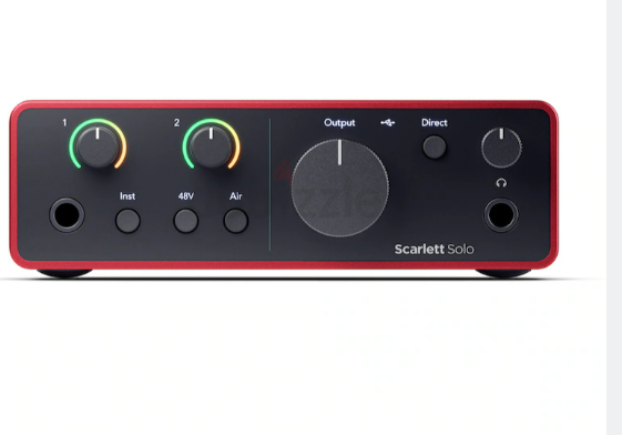 Focusrite Scarlett SOLO 4th Gen Usb Interface. – Brand New – Last Price