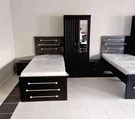 Single size Bed 90×190 and Mattress