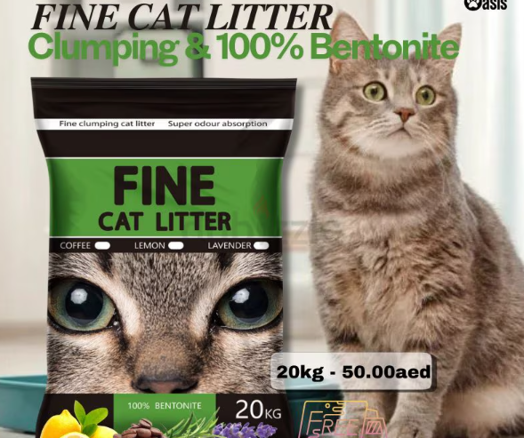 Fine clumping cat litter 20kg