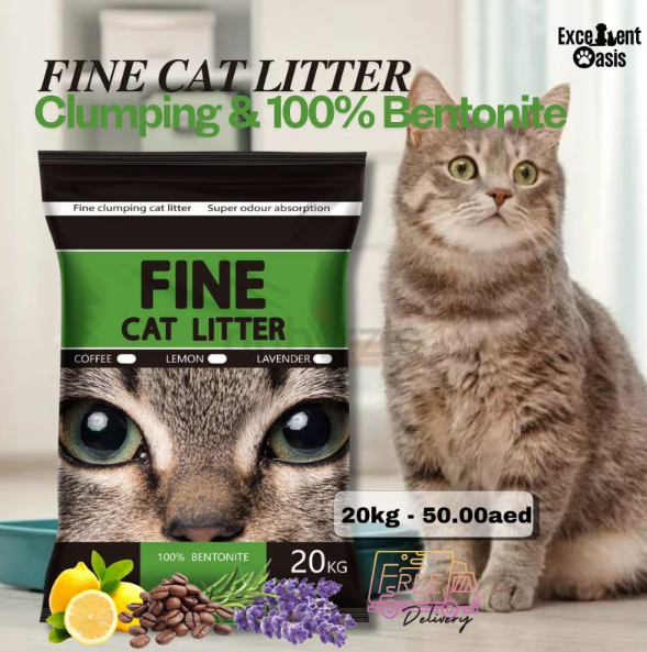 Fine clumping cat litter 20kg