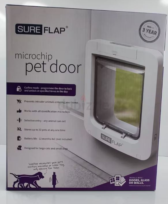 SureFlap White Electronic Microchip Pet Door