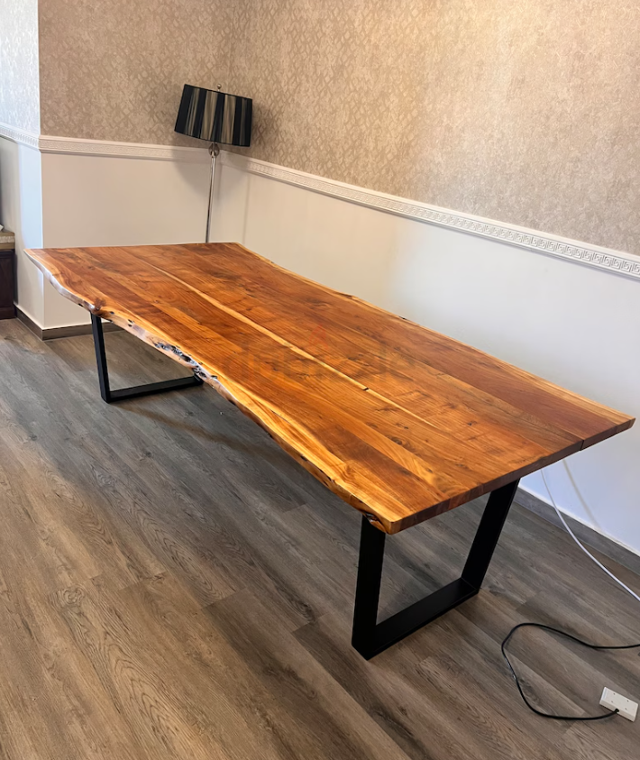 Marina home acacia wood dining table