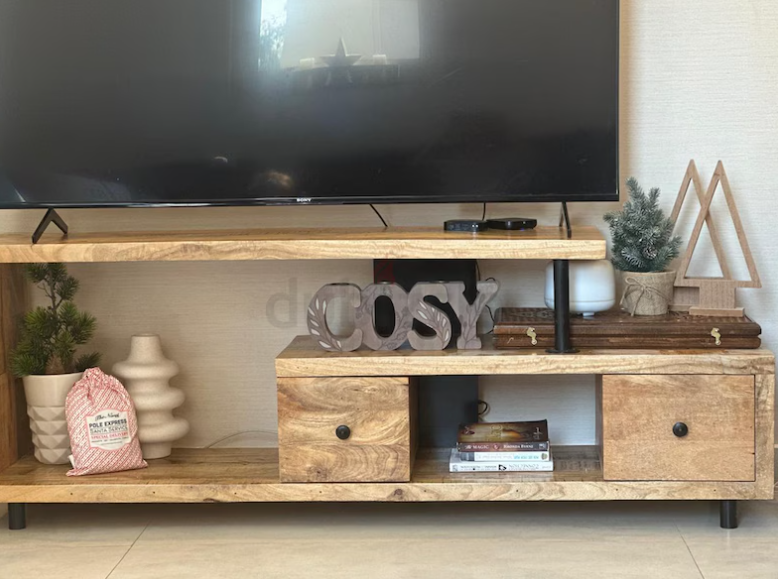 Mango wood TV table