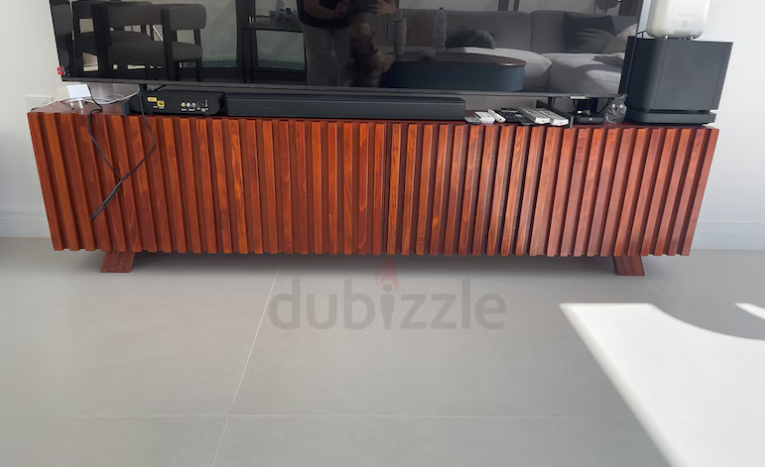 Custom made wooden TV cabinet