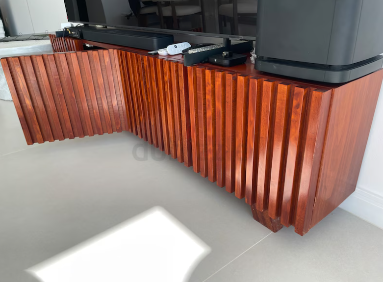 Custom made wooden TV cabinet