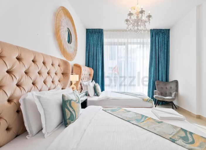 The one designer double beds with wall decor and excellent mattresses