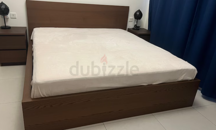 Ikea King size malm bed and matress