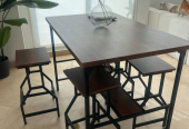 4 seater high dining table