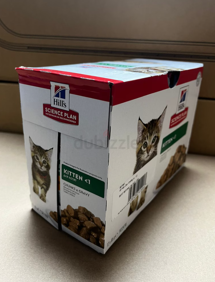 Hills Science Plan Tender Chunks in Gravy Kitten with Chicken Wet Cat Food – 85g×12