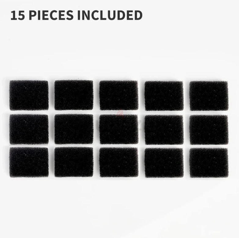 PETKIT Replaced Foam Filters for Eversweet 3 Pro/Solo 2/Solo SE Water Fountain,15 Pieces/Pack
