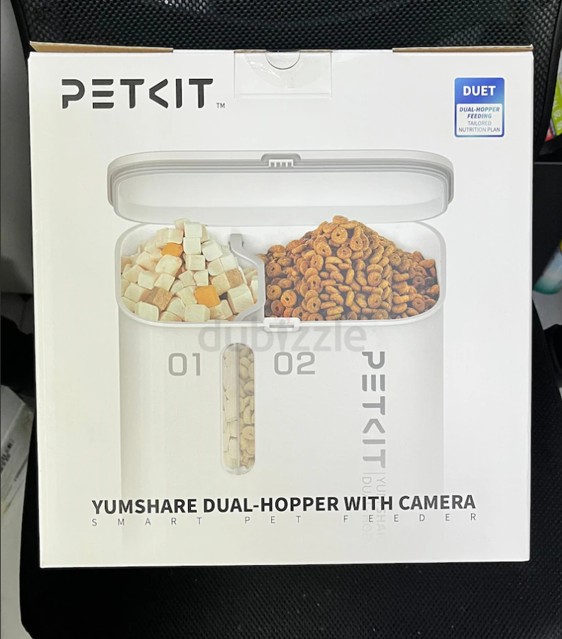 PETKIT Yumshare Gemini Automatic Cat Feeder wirth CAMERA and 2-WAY AUDIO, App Control, WiFi