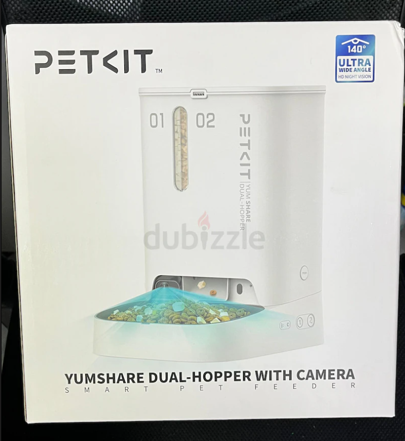 PETKIT Yumshare Gemini Automatic Cat Feeder wirth CAMERA and 2-WAY AUDIO, App Control, WiFi