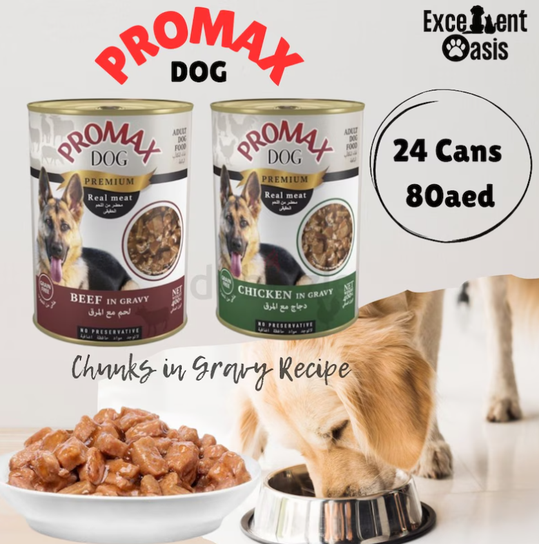 promax wet dog food (adult).