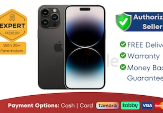 Apple iPhone 14 Pro Max – 128GB – Space Black ● Warranty | FREE Delivery | ADWFD