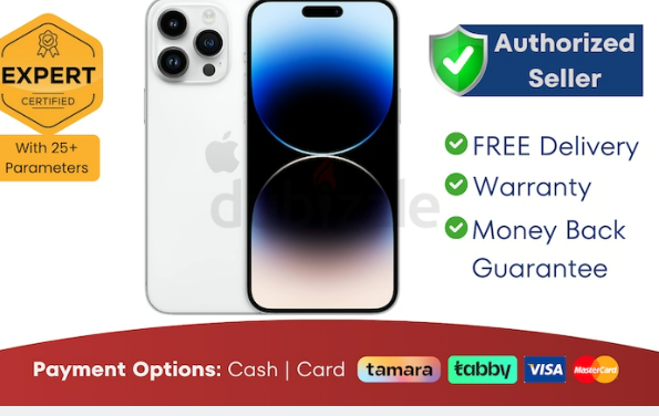 Apple iPhone 14 Pro – 256GB – Silver ● Warranty | FREE Delivery | ADWFD