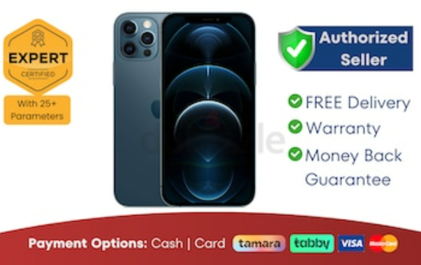 Apple iPhone 12 Pro – 128GB – Pacific Blue ● Warranty | FREE Delivery | ADWFD