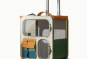 Pet Rolling Suitcase with Five Silent Wheels