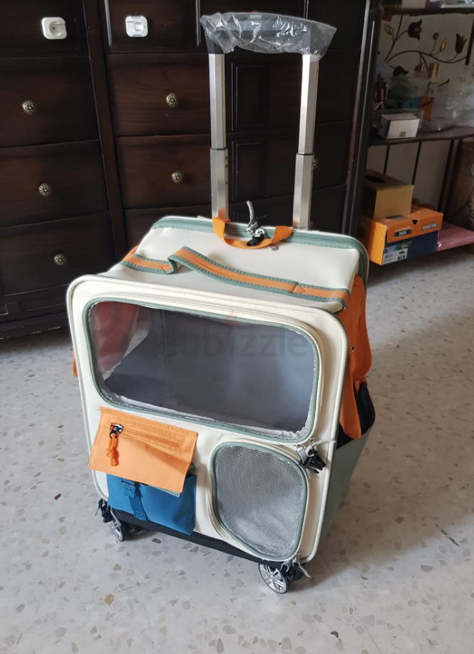 Pet Rolling Suitcase with Five Silent Wheels