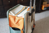 Pet Rolling Suitcase with Five Silent Wheels