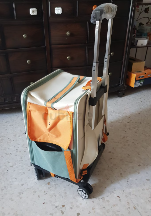 Pet Rolling Suitcase with Five Silent Wheels