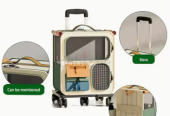 Pet Rolling Suitcase with Five Silent Wheels