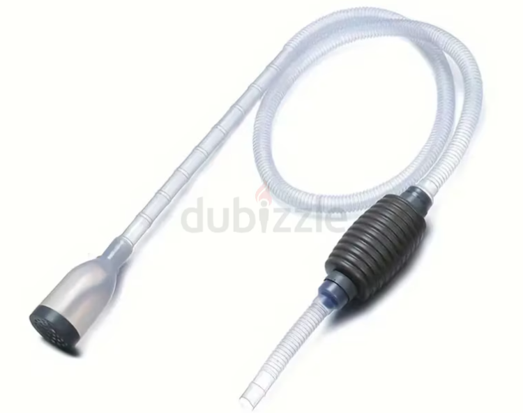 Aquarium cleaning vacuum pump and net