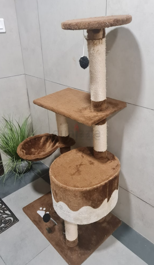 Cat tree house