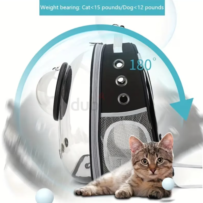 PVC Hard-Sided Pet Carrier Backpack