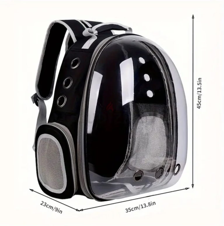 PVC Hard-Sided Pet Carrier Backpack