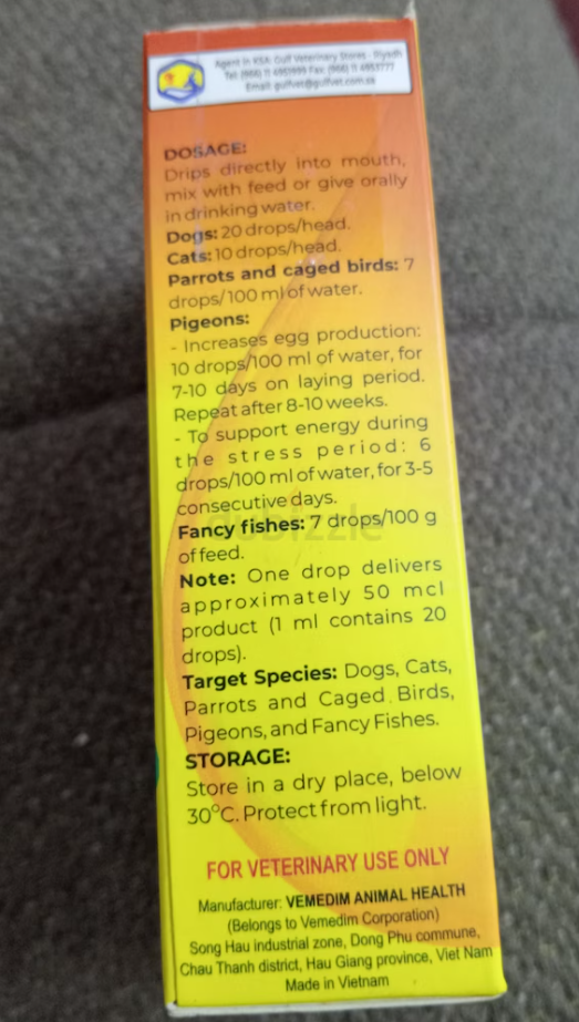 Cats ,dogs,big birds supplement