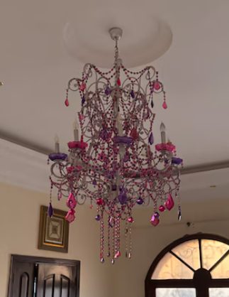 Chandelier colorfull crystal