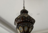 small copper chandelier